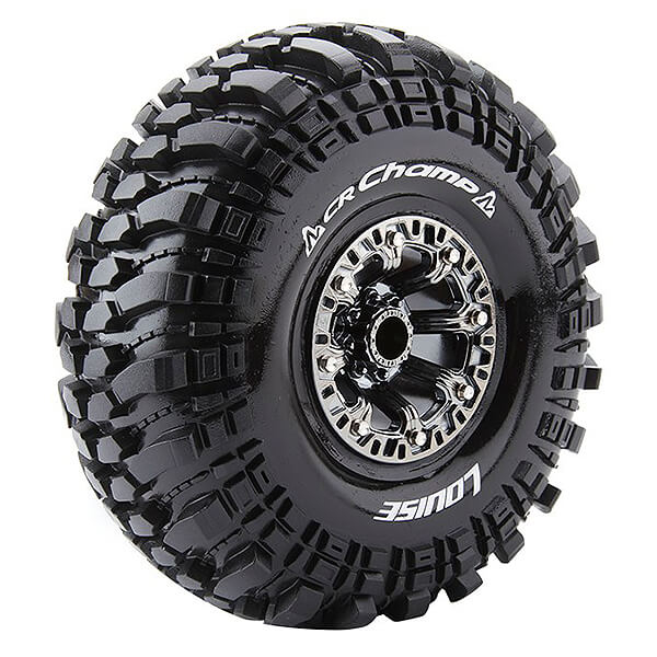 Louise RC CR-Champ 1:10 Super Soft Black Chrome Hex 12mm (L-T3236VBC)
