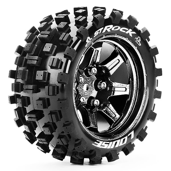 Louise RC ST-Rock 1:10 Soft H Ex 14mm Black Chrome Arrma Granite (L-T3273SBCM)