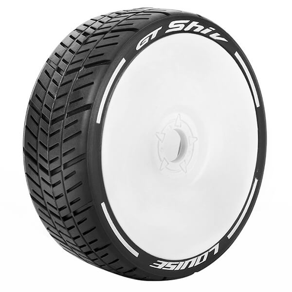 Louise RC GT-Shiv 1:8 Fr/Rr Super Soft Hex 17mm White (L-T3284VW)