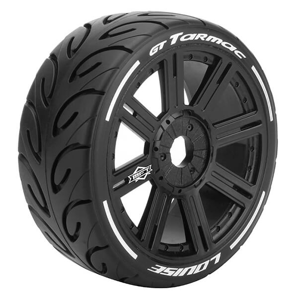 Louise RC GT-Tarmac 1:8 Fr/Rr Super Soft Hex 17mm Spoke Black (L-T3285VB)