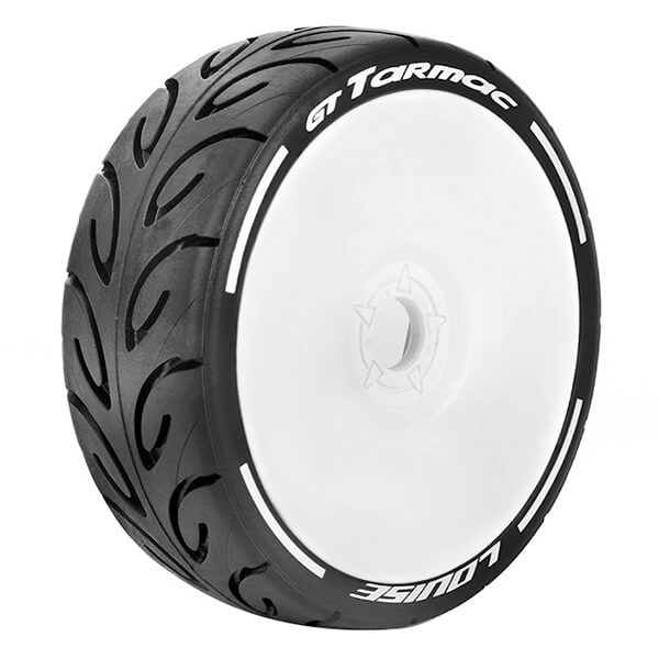 Louise RC GT-Tarmac 1:8 Fr/Rr Super Soft Hex 17mm White (L-T3285VW)