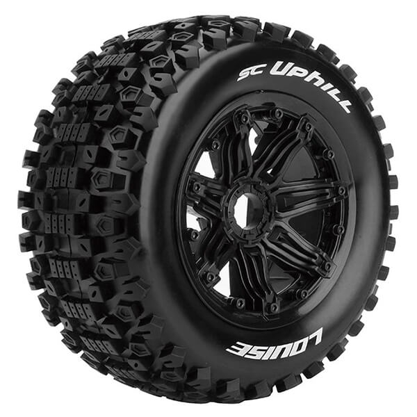 Louise RC SC-Uphill 1:5 Fr/Rr Sport Hex 24mm Black (L-T3293B)