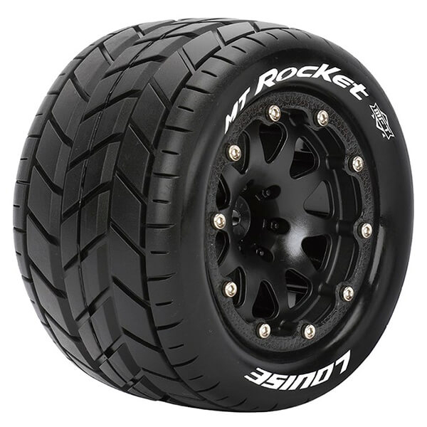 Louise RC MT-Rocket 1:10 Soft Bead-Lock/1/2 Offset Hex 12mm Black (L-T3307SBH)