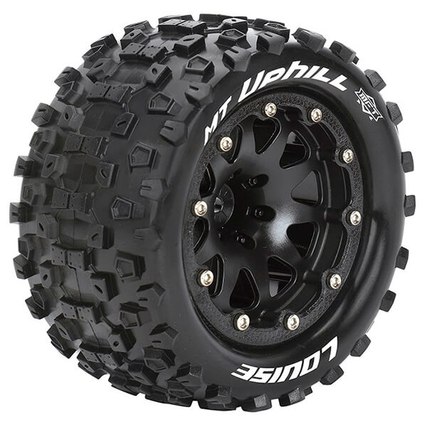 Louise RC MT-Uphill 1:10 Soft Bead-Lock/1/2 Offset Hex 12mm Black (L-T3309SBH)
