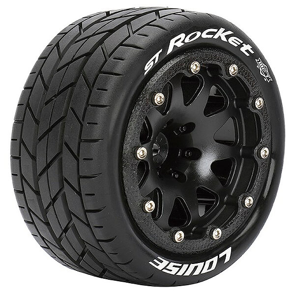 Louise RC ST-Rocket 1:10 Soft Bead-Lock/1/2 Offset Hex 12mm Black (L-T3311SBH)