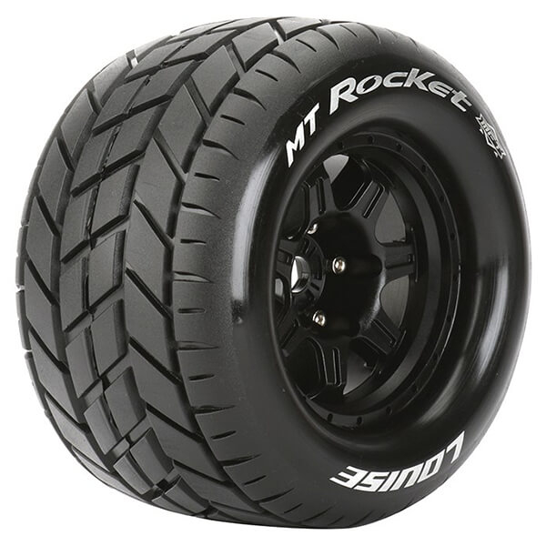 Louise RC MT-Rocket 1:8 Sport 0&quot; Offset Hex 17mm Black (L-T3320B)