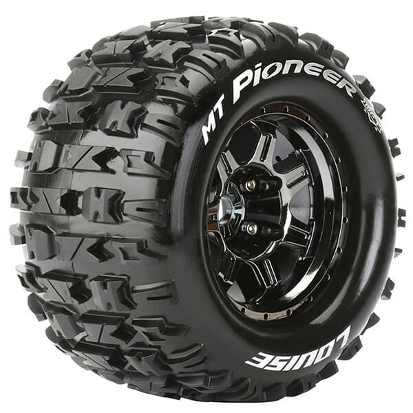 Louise RC MT-Pioneer 1:8 Sport 1/2&quot; Offset Hex 17mm Black Chrome (L-T3321BCH)