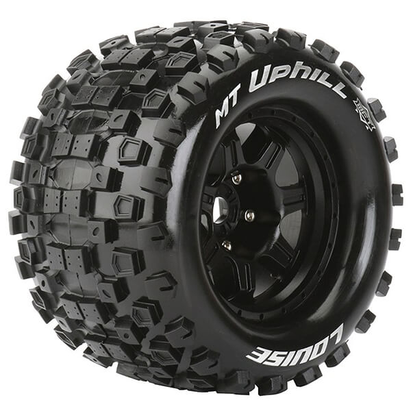 Louise RC MT-Uphill 1:8 Sport 0&quot; Offset Hex 17mm Black (L-T3322B)