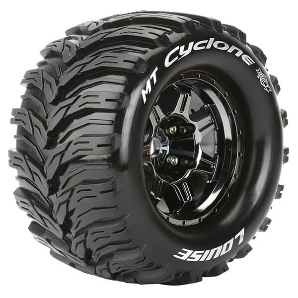 Louise RC MT-Cyclone 1:8 Sport 1/2&quot; Offset Hex 17mm Black Chrome (L-T3323BCH)