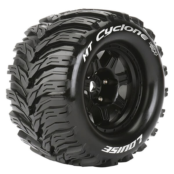 Louise RC MT-Cyclone 1:8 Sport 1/2&quot; Offset Hex 17mm Black (L-T3323BH)