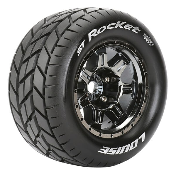 Louise RC ST-Rocket 1:8 Sport 1/2&quot; Offset Hex 17mm Black Chrome (L-T3324BCH)