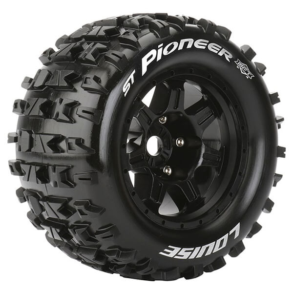 Louise RC ST-Pioneer 1:8 Sport 1/2&quot; Offset Hex 17mm Black Chrome (L-T3325BH)