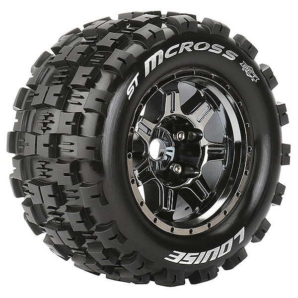 Louise RC ST-MCRoss 1:8 Sport 1/2&quot; Offset Hex 17mm Black Chrome (L-T3327BCH)
