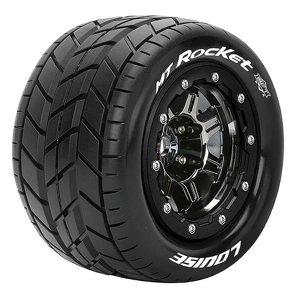 Louise RC MT-Rocket T-Maxx Soft 1/2&quot; Offset Hex 17mm Black Chrome (L-T3328SBC)