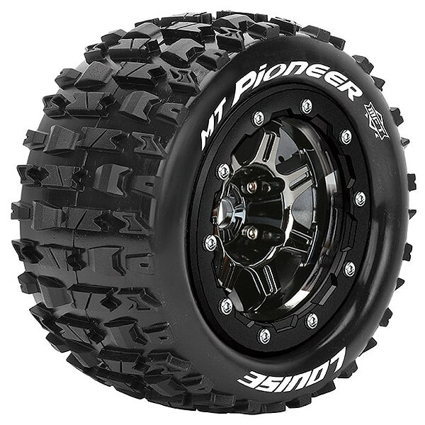 Louise RC MT-Pioneer T-Maxx Soft 1/2&quot; Offset Hex 17mm Black Chrome (L-T3329SBC)