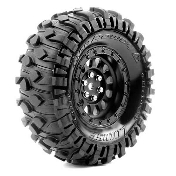 Louise RC CR-Rowdy 1:10 Super Soft Black Hex 12mm (L-T3347VB)