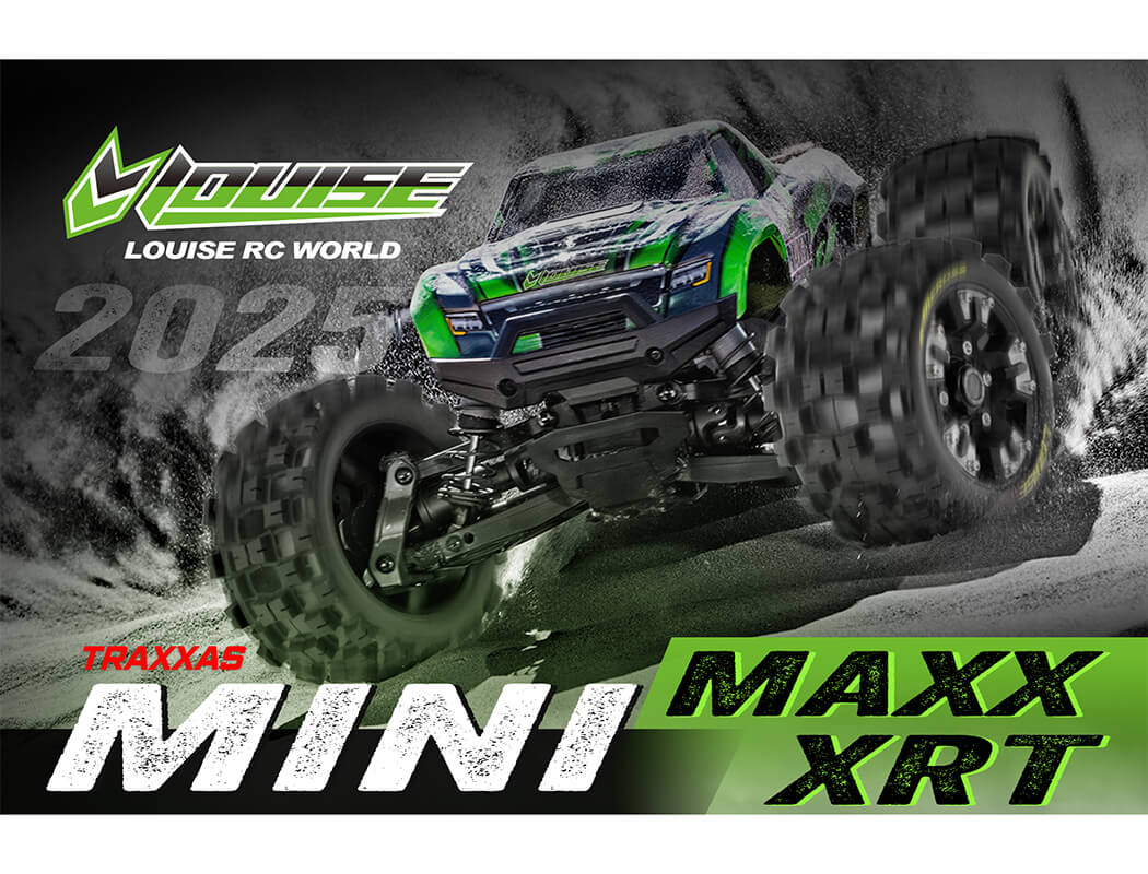 Lousie RC ST-Rocket Mini Maxx/XRT Wheel & Tyre Set 12mm Hex (Pr) (L-T3387SM)