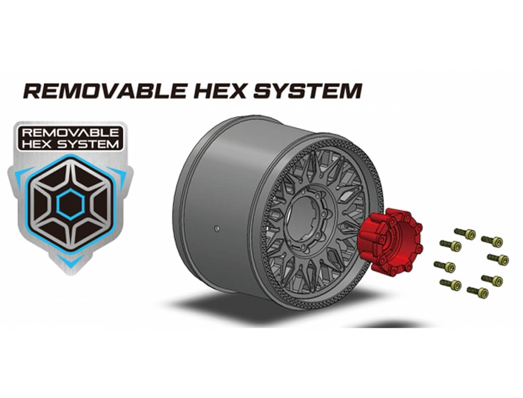 Louise RC ST-Pioneer Mini Maxx XRT Removable Hex 0" & 1/2" 12mm Hex (L-T3389SM)