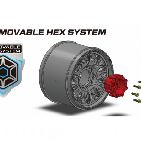 Louise RC ST-Pioneer Mini Maxx XRT Removable Hex 0&quot; &amp; 1/2&quot; 12mm Hex (L-T3389SM)