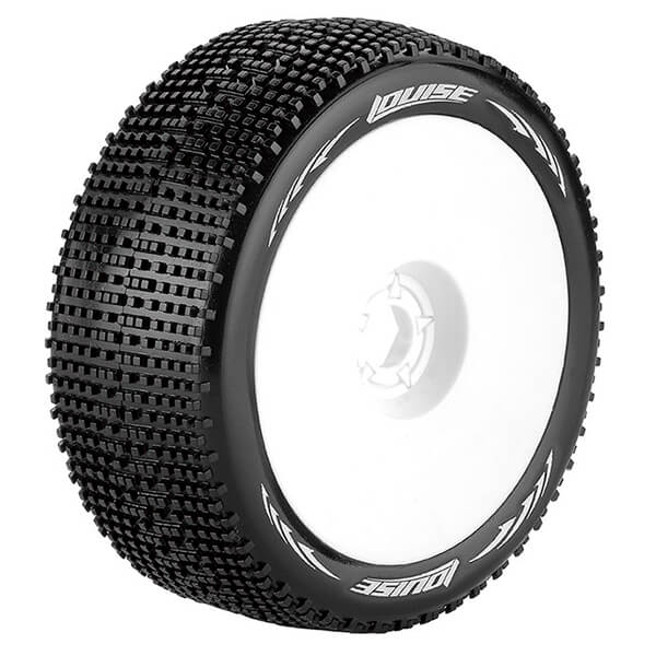 Louise RC B-Groove 1:8 Fr/Rr Super Soft Hex 17mm White (L-T370VW)