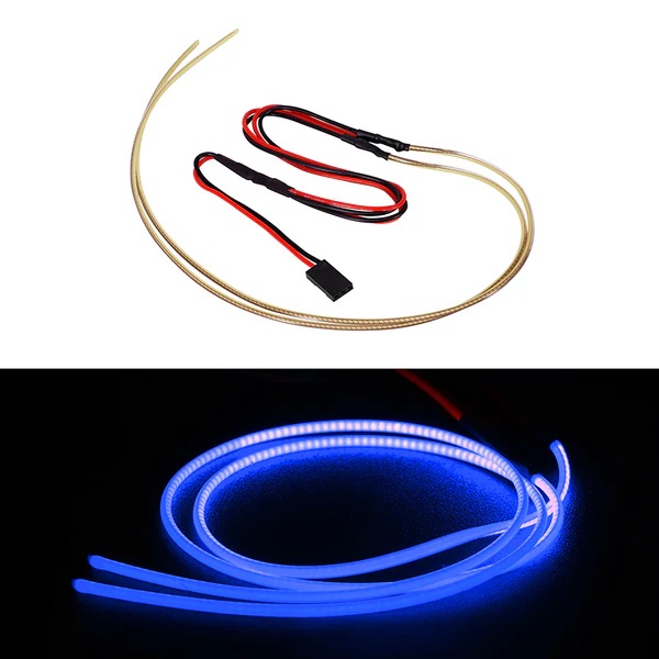 INJORA Flexible Cuttable Dark Blue LED Strip Lights for RC Cars (L42-DB)