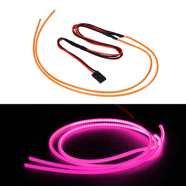 INJORA Flexible Cuttable Purple LED Strip Lights for RC Cars (L42-PU)