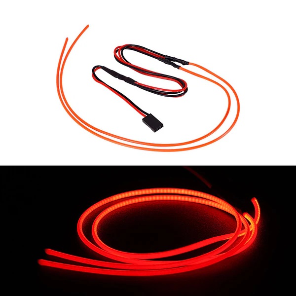 INJORA Flexible Cuttable Red LED Strip Lights for RC Cars (L42-RD)