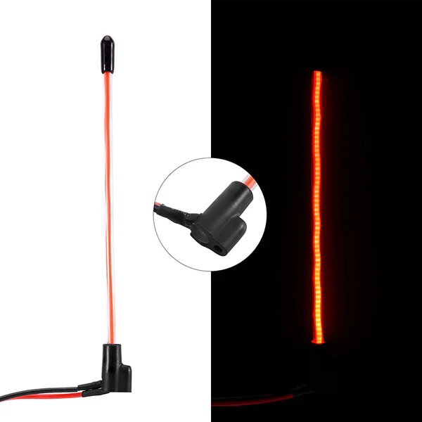 INJORA LED Whip Light for 1/18 1/24 RC Crawlers - Red (L43-RD)