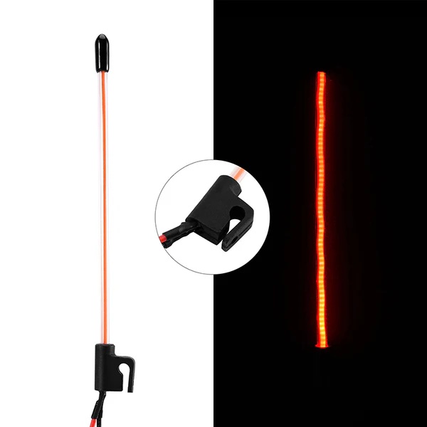 INJORA LED Whip Light for 1/18 1/24 RC Crawlers - Red (L44-RD)