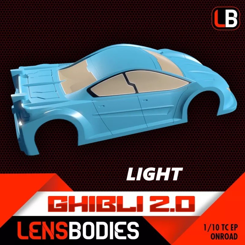 Lens Bodies 1/10 onroad 190mm body Ghibli 2.0 (LB2.0GHL-L)