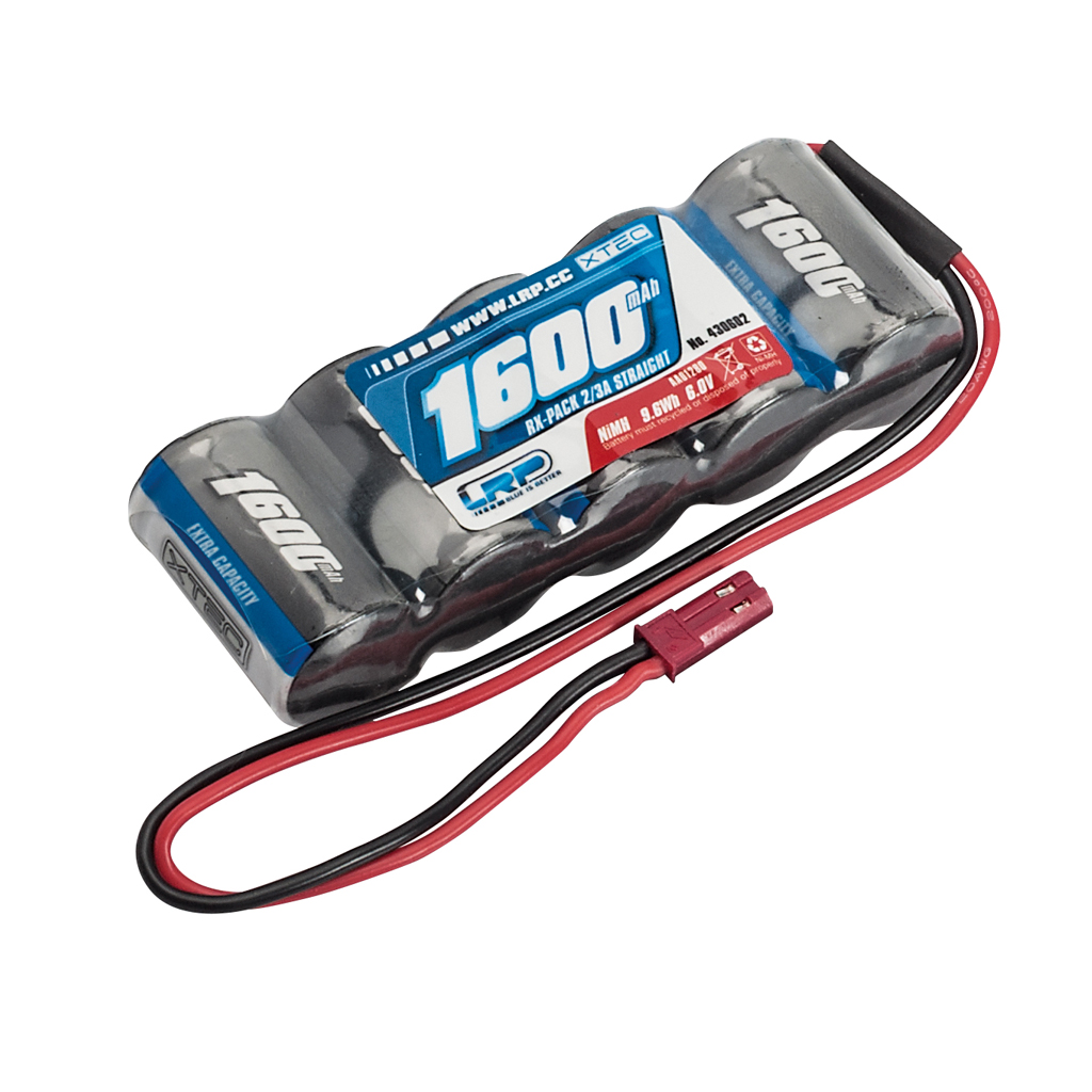 LRP XTEC RX-Pack Straight 2/3A NiMH-BEC-1600mAh (LRP430602)