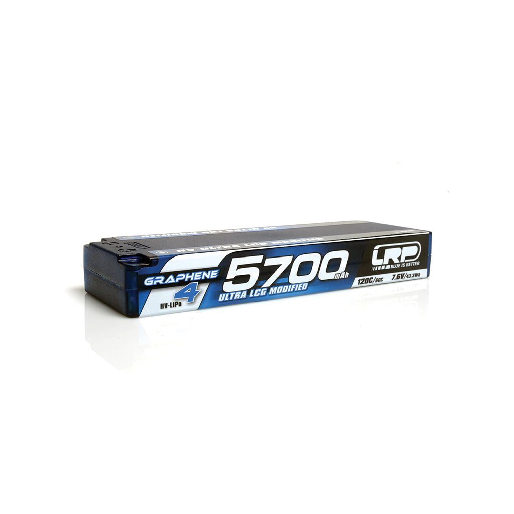 LRP LiPo 5700mAh Graph4 HV Ultra LCG Modified 7.6v (LRP431282)