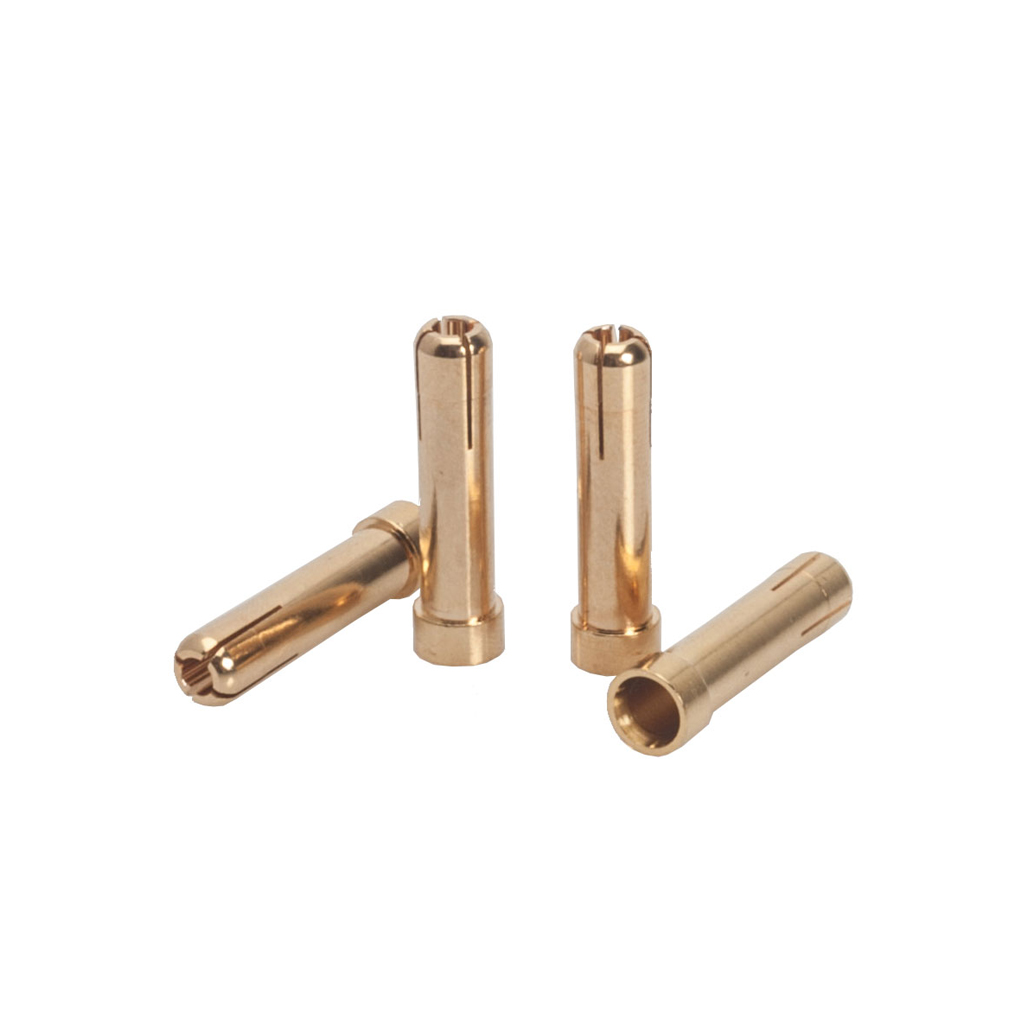 LRP 5mm - 4mm Gold Works Team Adpr Plug-4pcs (LRP65811)