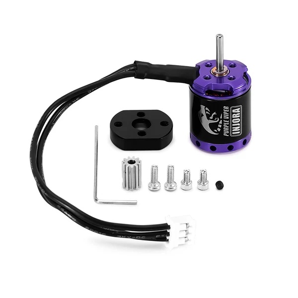 INJORA MBL32 G2 Waterproof Brushless ESC & 1721 Purple Viper Motor for 1/18 TRX4M Ascent-18 (MBL32G2-INM19-4M)