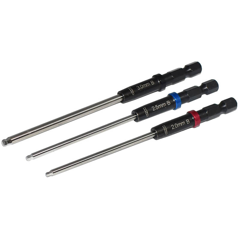 MIP Speed Tip Ball End Hex Driver Wrench Set, Gen 2 - 2.0,2.5,3.0mm (MIP9616)