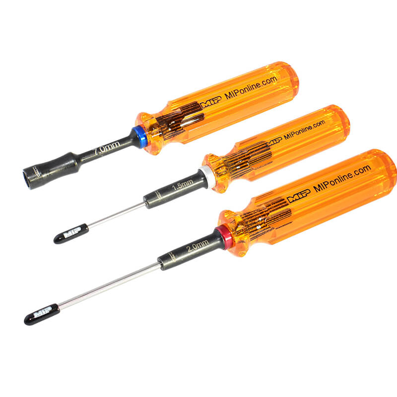 MIP Wrench Set GEN2, 1.5mm/2.0mm Hex / 7.0mm Nut Driver (MP9620)