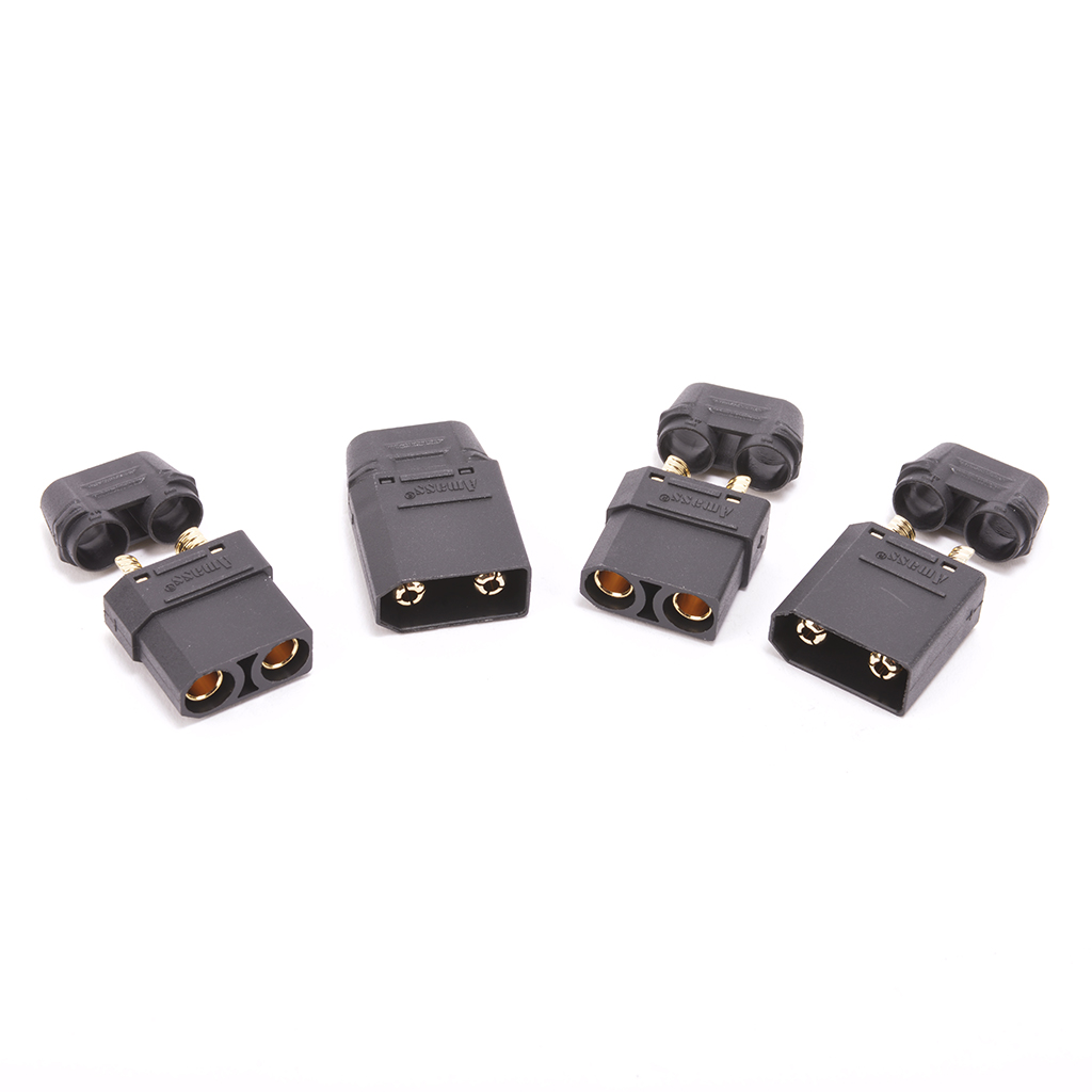 Monkey King XT90 Plug With Sheath Male &amp; Female Black - 2pcs (MK2910HPBK)