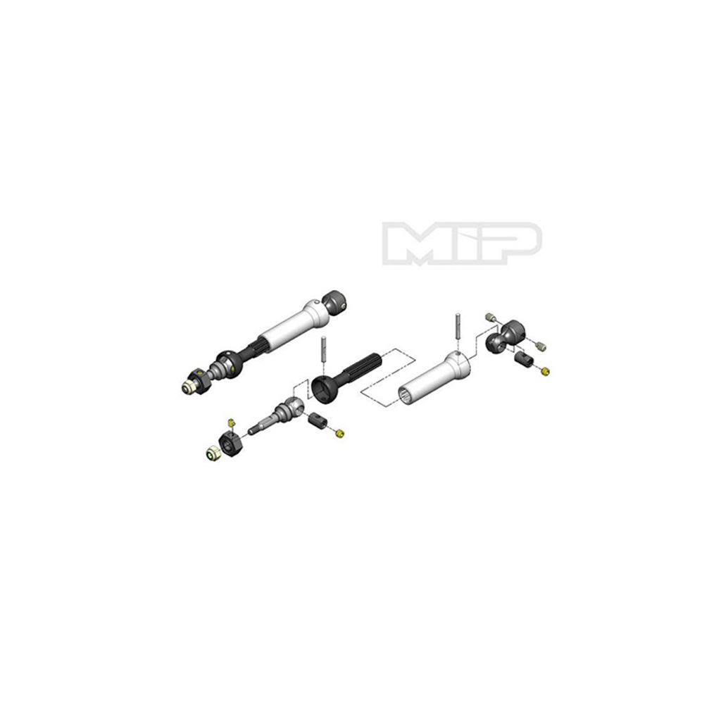 MIP X-Duty CVD Keyed Fr Axle Kit/Trx (MP10132)