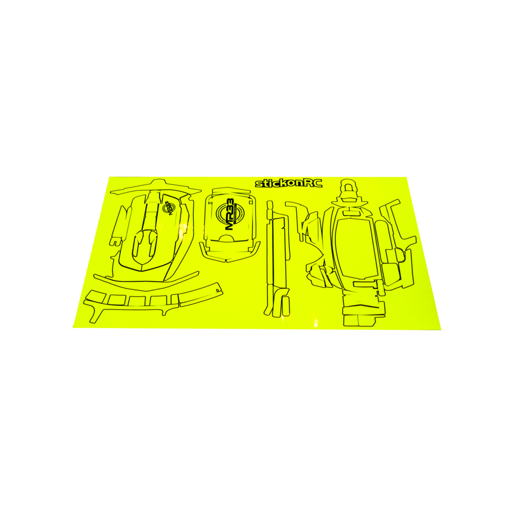 MR33 Sanwa MT-44 Skin - Neon Yellow (MR33-S-MT44-Y)