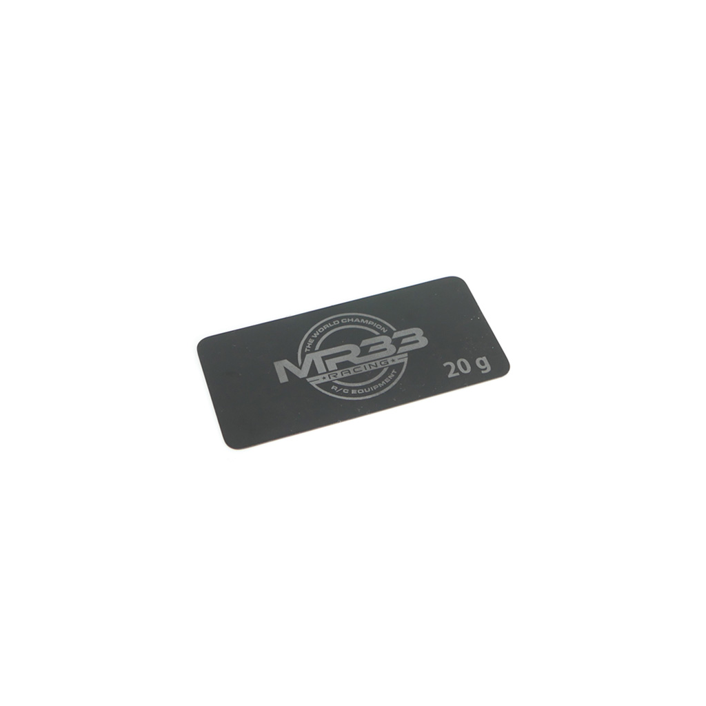 MR33 20g Steel Battery Weight 0.6mm Short (MR33-STW-20G)