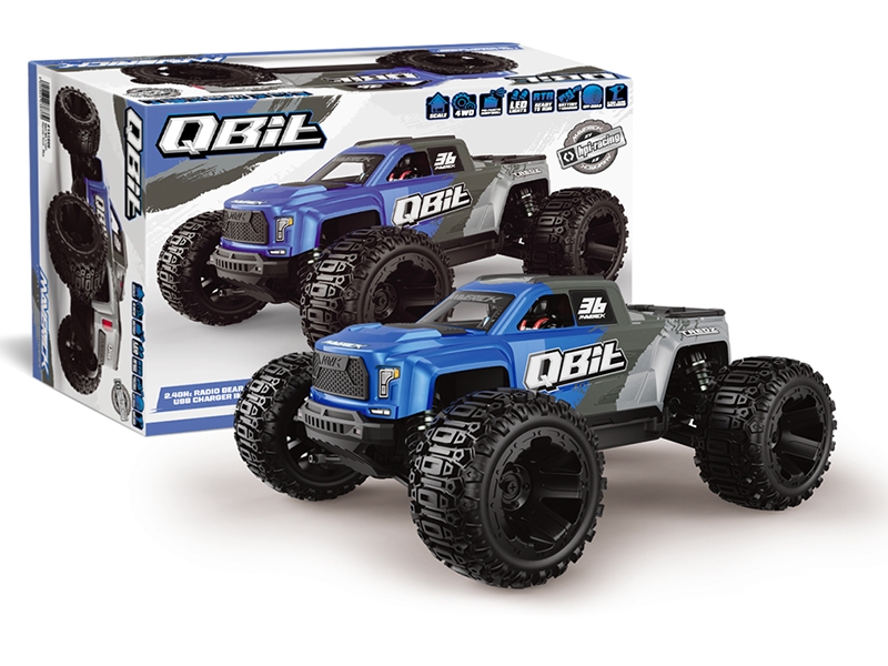 Maverick Qbit MT 1/16th Monster Truck - Blue (MV151000)