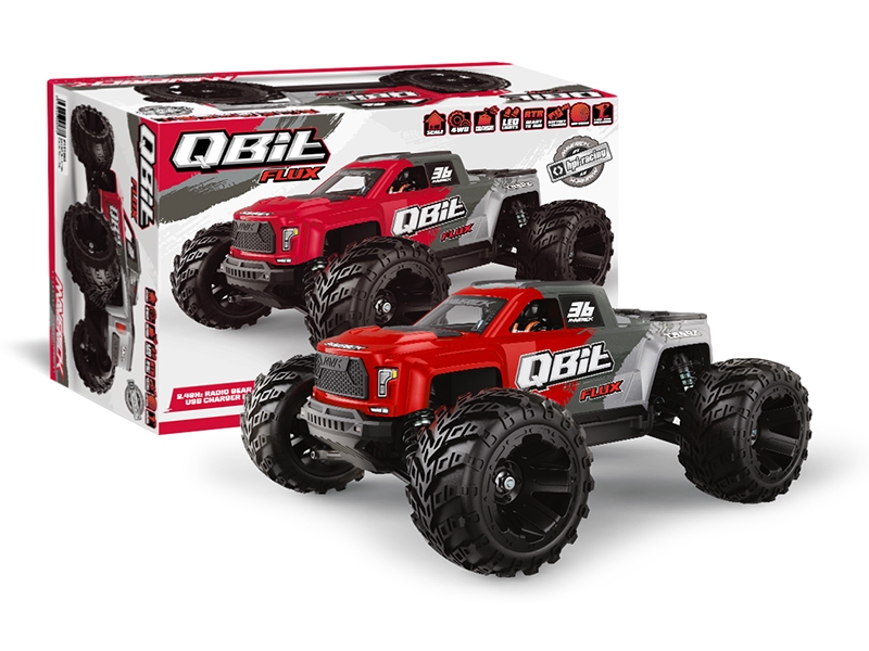 Maverick Qbit MT Flux 1/16th Monster Truck - Red (MV151005)