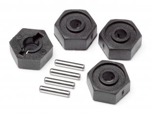 Maverick Wheel Hex Adaptors w/Pins 2x10 4pcs (Scout RC) (MV25014)