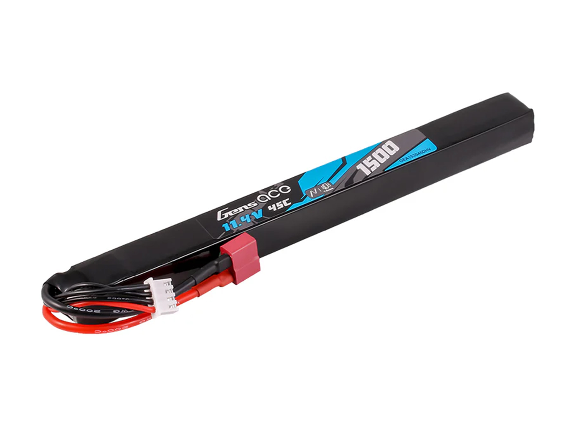 Gens Ace Airsoft 3S HV 1500mAh 45C with Deans (AK47 Long Stick) (O-GAS3H1500-45D)