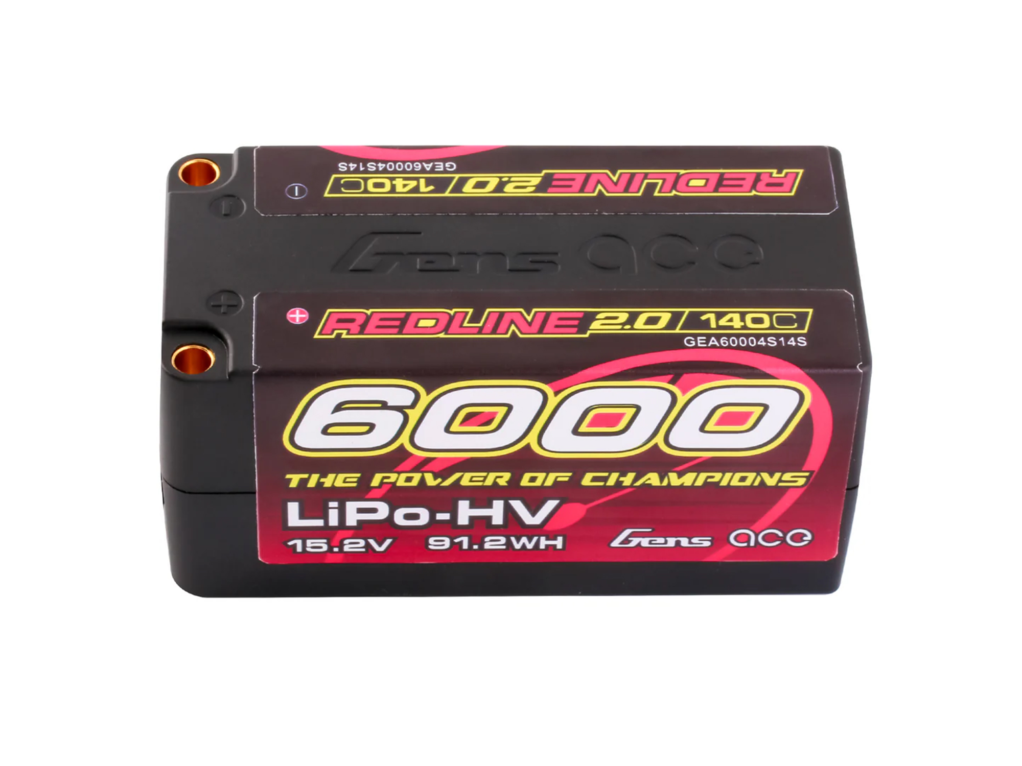 Li-Po HV Car Hard Case 4S2P 15.2V 6000mAh 140C RL2 with 5mm (O-GC4H6000-140G5)