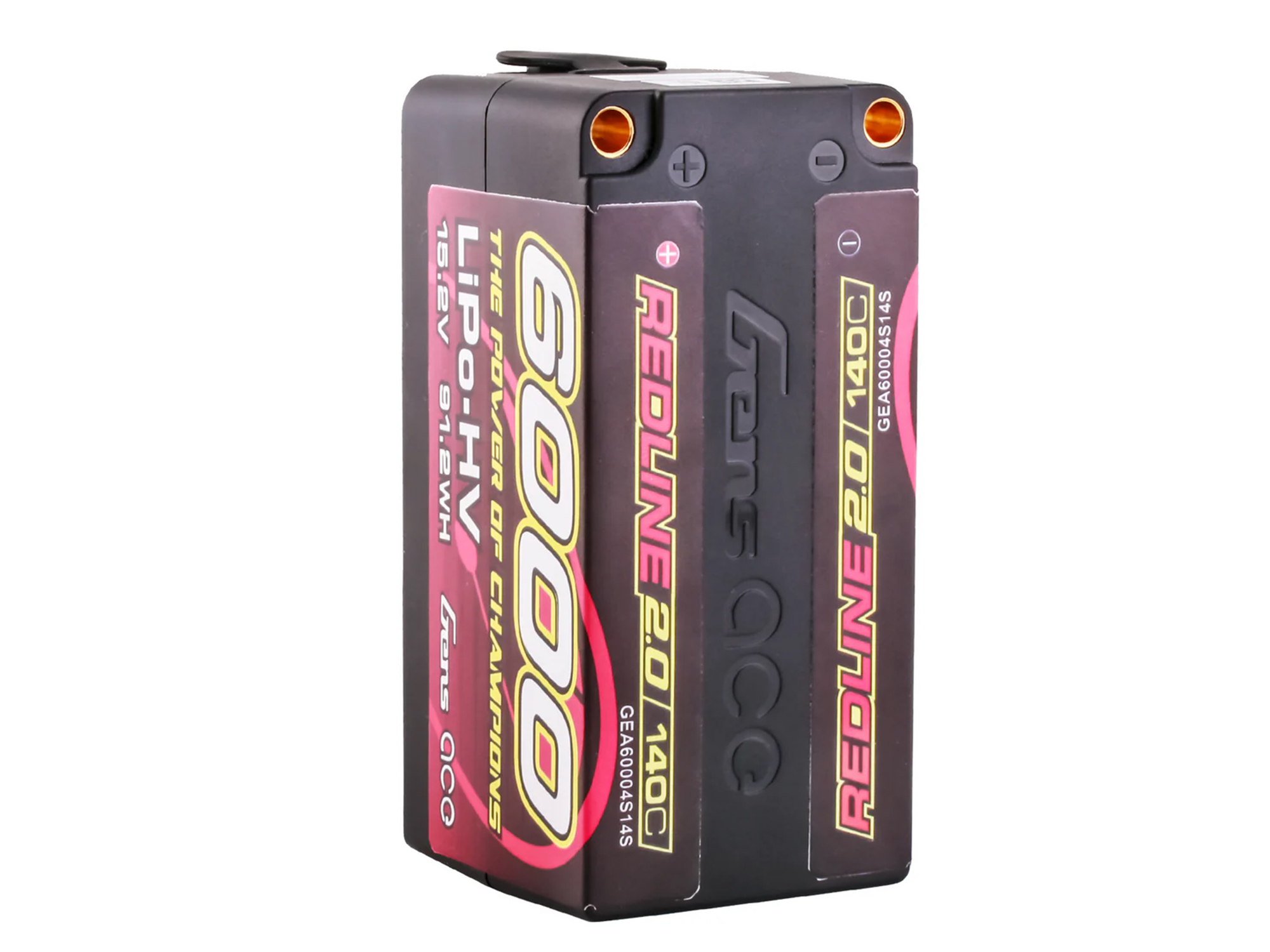 Li-Po HV Car Hard Case 4S2P 15.2V 6000mAh 140C RL2 with 5mm (O-GC4H6000-140G5)