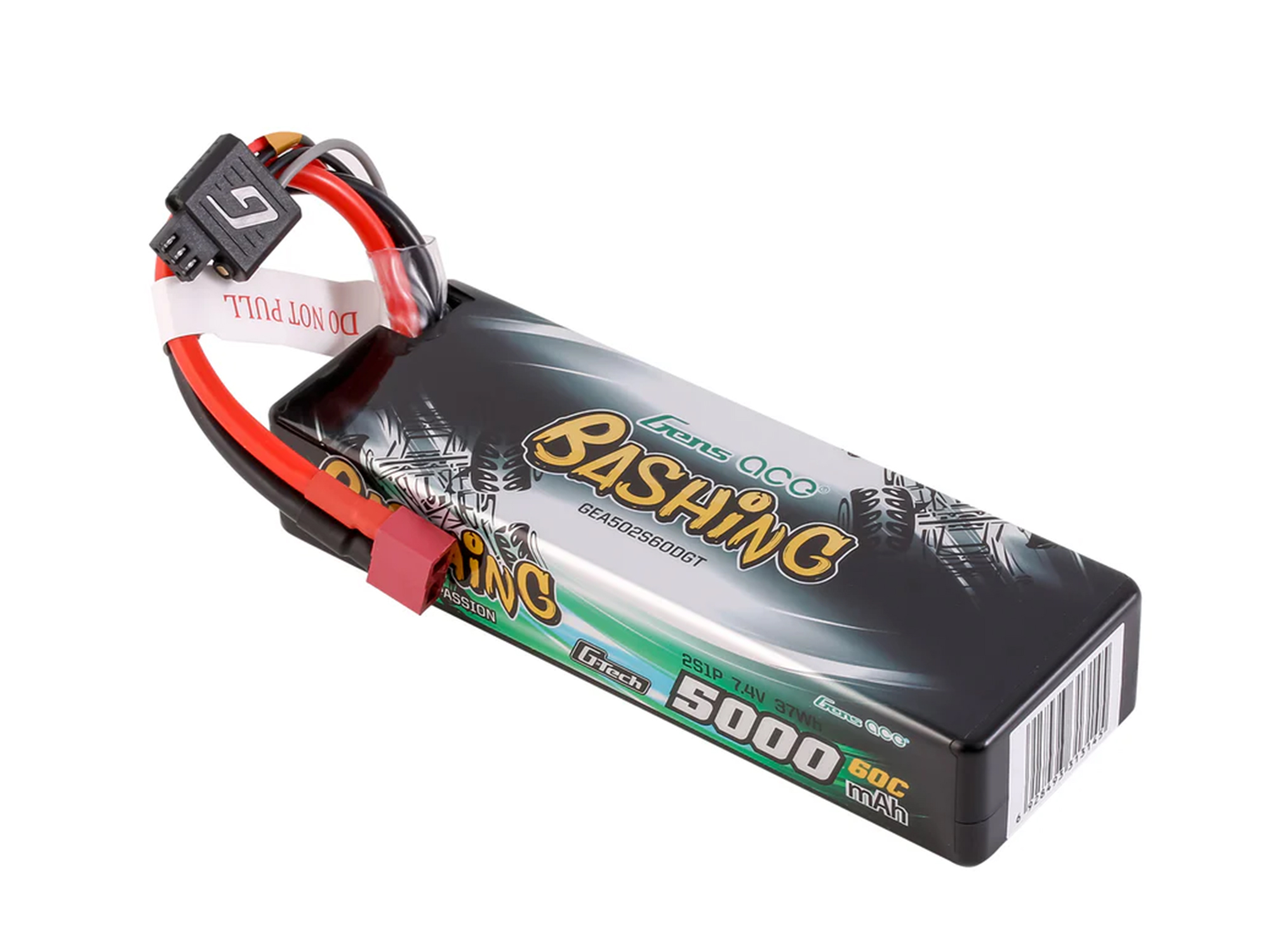 Gens Ace Li-Po G-Tech Car Hard Case 2S 7.4V 5000mAh 60C with T-Type (O-GTC2S5000-60T)