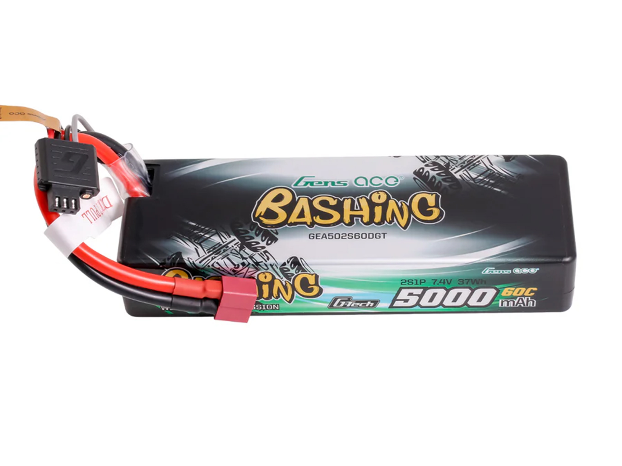 Gens Ace Li-Po G-Tech Car Hard Case 2S 7.4V 5000mAh 60C with T-Type (O-GTC2S5000-60T)