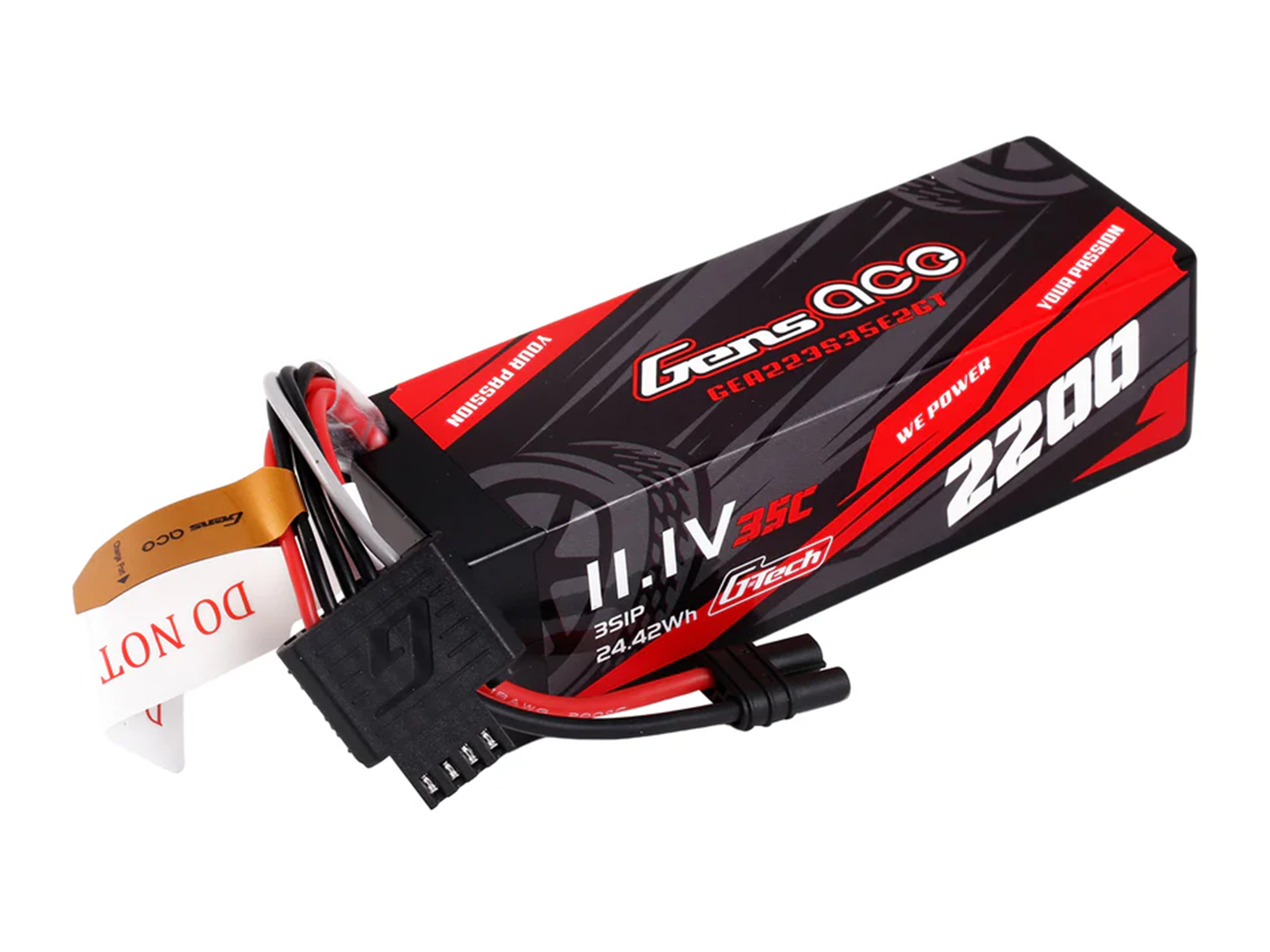 Li-Po G-Tech 3S 11.1V 2200mAh 35C with EC2 (GROM) (O-GTC3S2200-35E2)