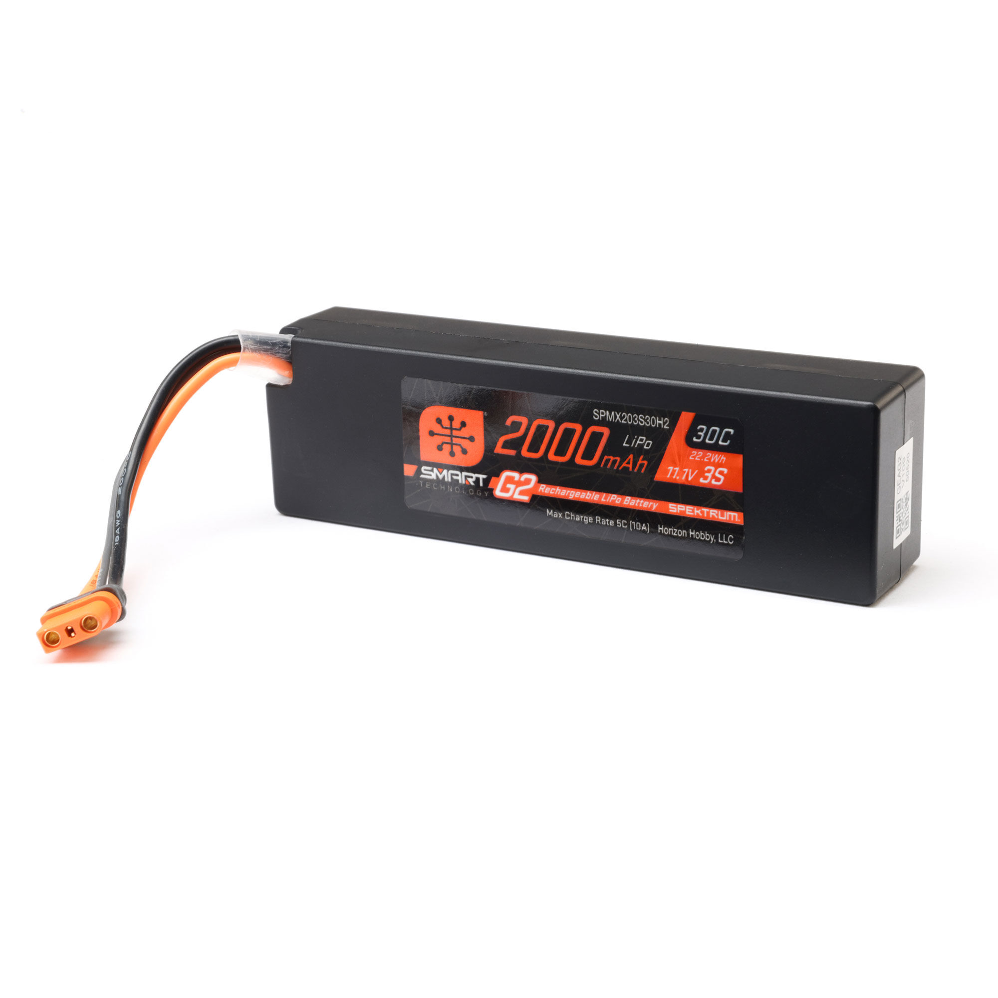 Spektrum 11.1V 2000mAh 3S 30C Smart G2 LiPo Battery: IC2 (O-SPMX203S30H2)